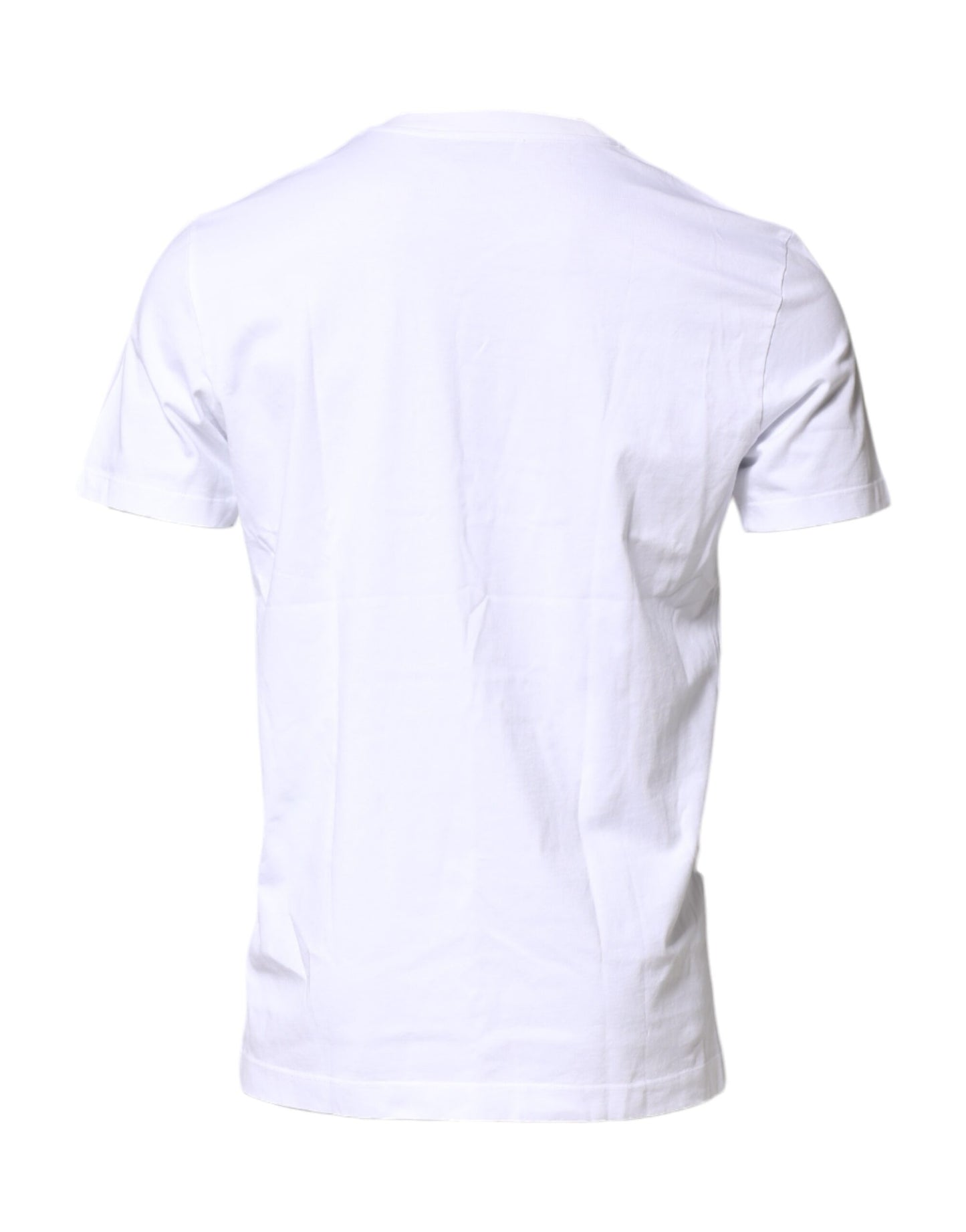 T-shirt ras du cou en coton blanc avec logo