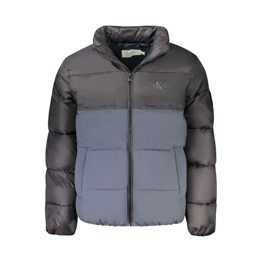 Chaqueta de poliéster azul para hombre