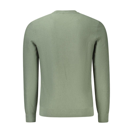 Suéter de algodón verde para hombre