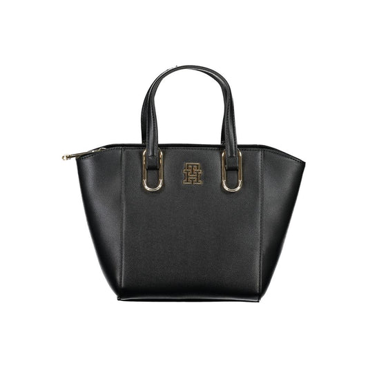 Sac à main en polyéthylène noir