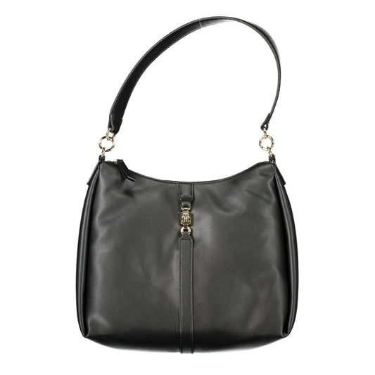 Sac à main en polyester noir