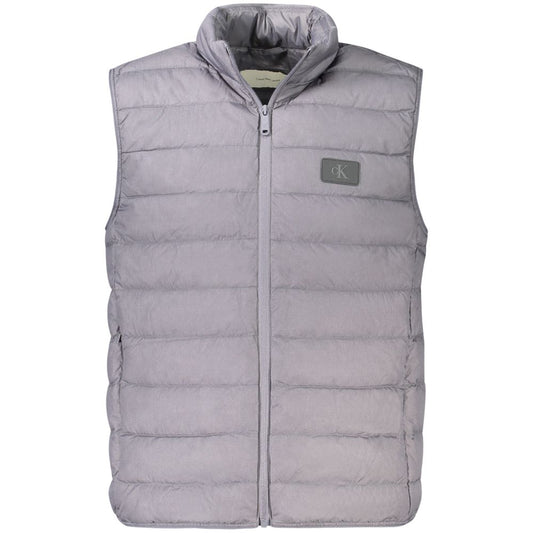 Chaqueta de poliamida gris para hombre