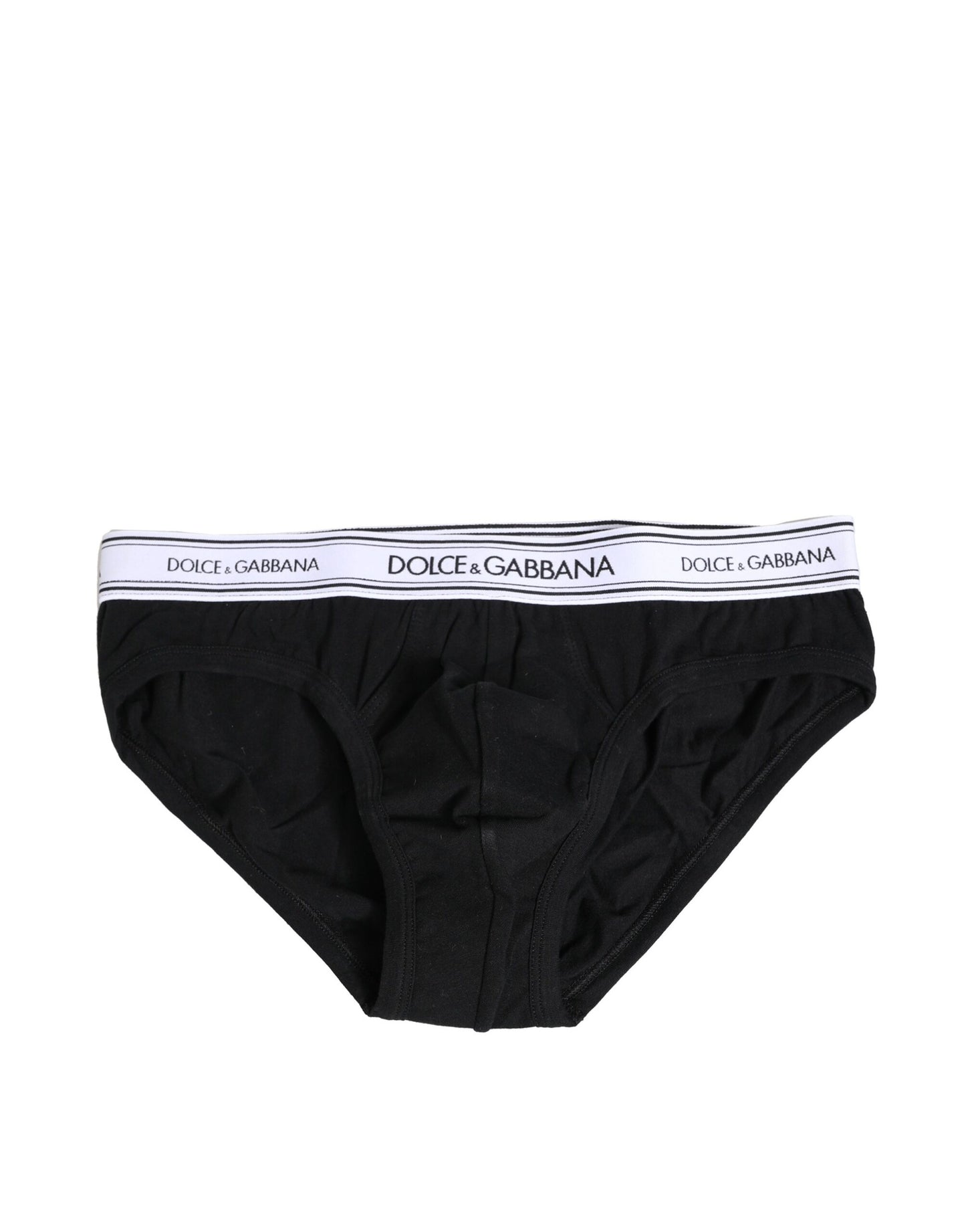 Ropa interior tipo slip de algodón elástico negro