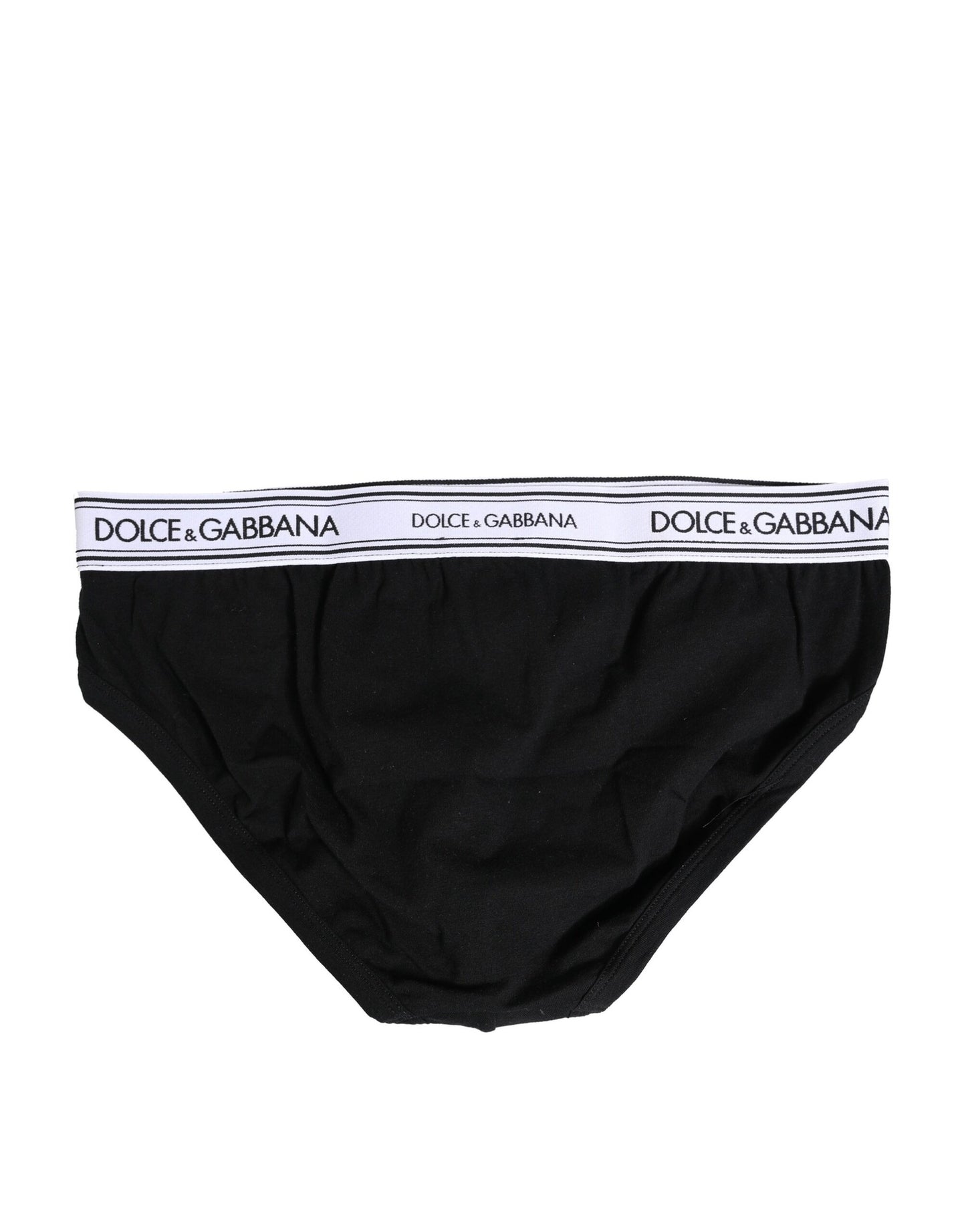Ropa interior tipo slip de algodón elástico negro
