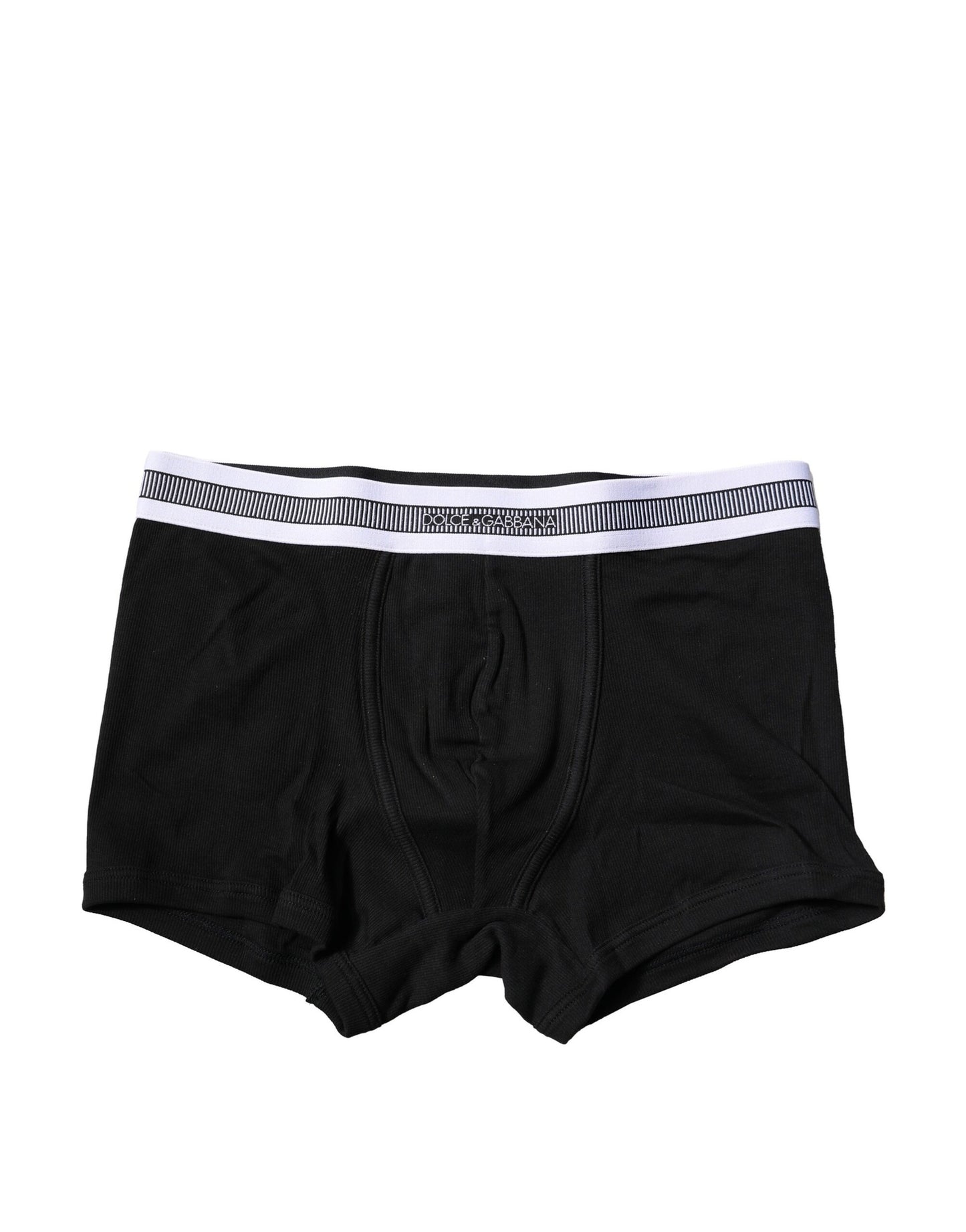 Ropa interior tipo bóxer regular de algodón elástico negro