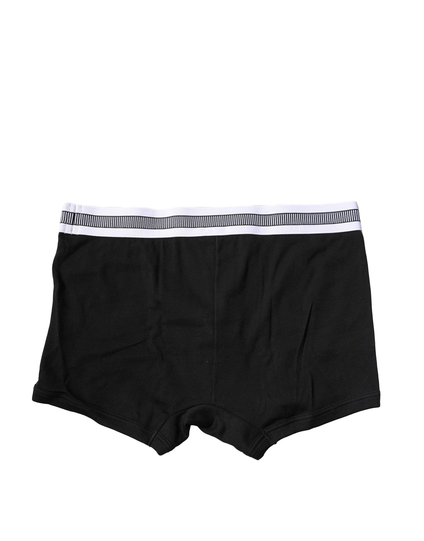 Ropa interior tipo bóxer regular de algodón elástico negro