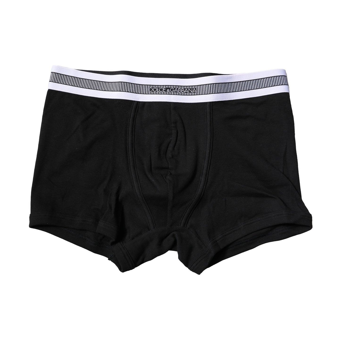 Ropa interior tipo bóxer regular de algodón elástico negro