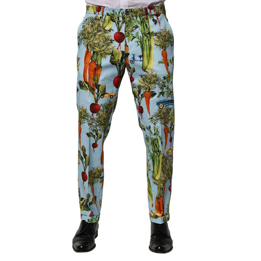 Pantalones cónicos de algodón multicolor para hombre