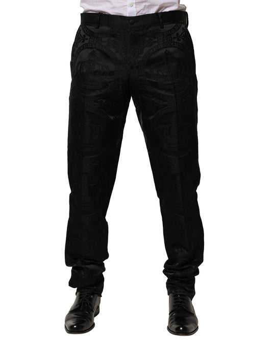 Pantalones de vestir DG Crown de algodón negro