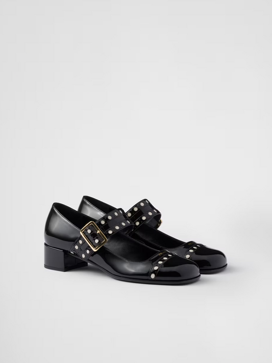 Black Patent leather Mary Jane pumps