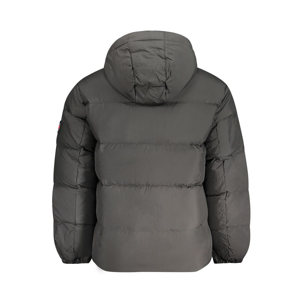 Chaqueta de poliéster negra para hombre