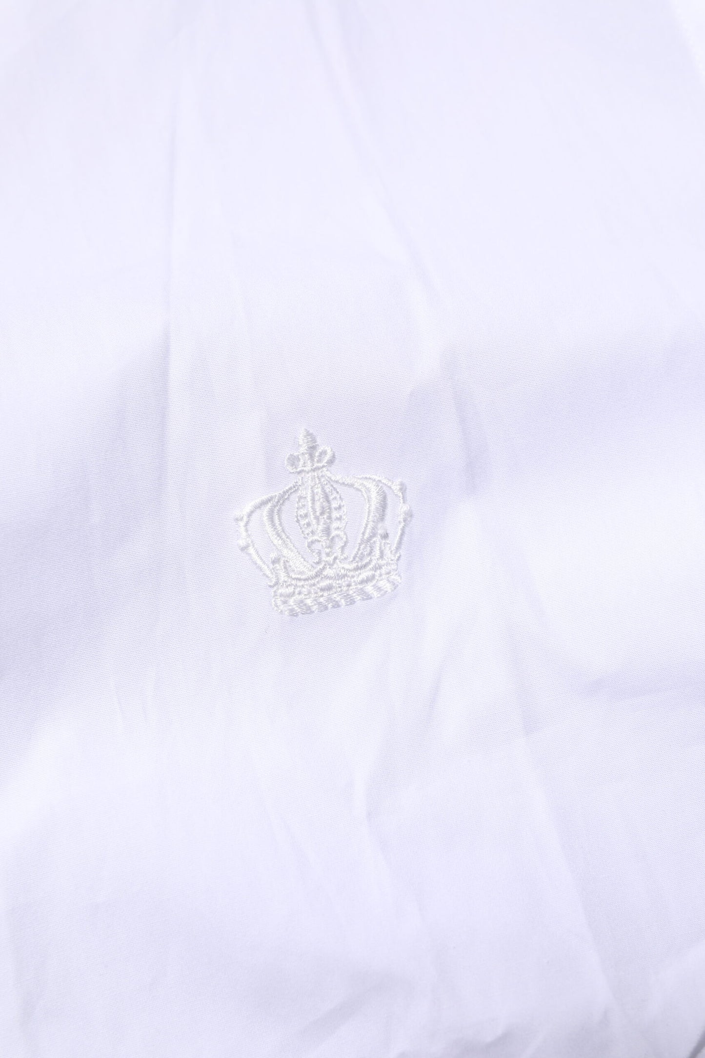 Camisa formal de vestir para hombre de algodón blanco dorado