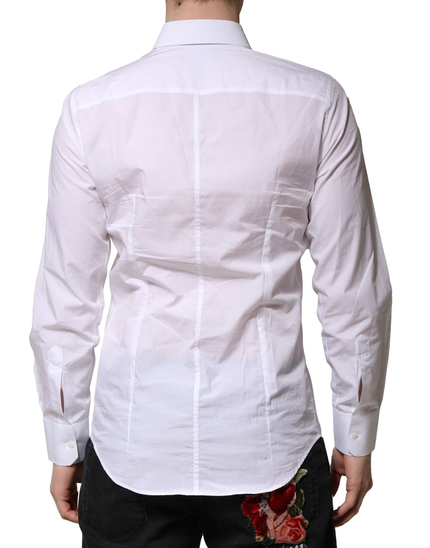 Camisa formal de manga larga MARTINI blanca para hombre