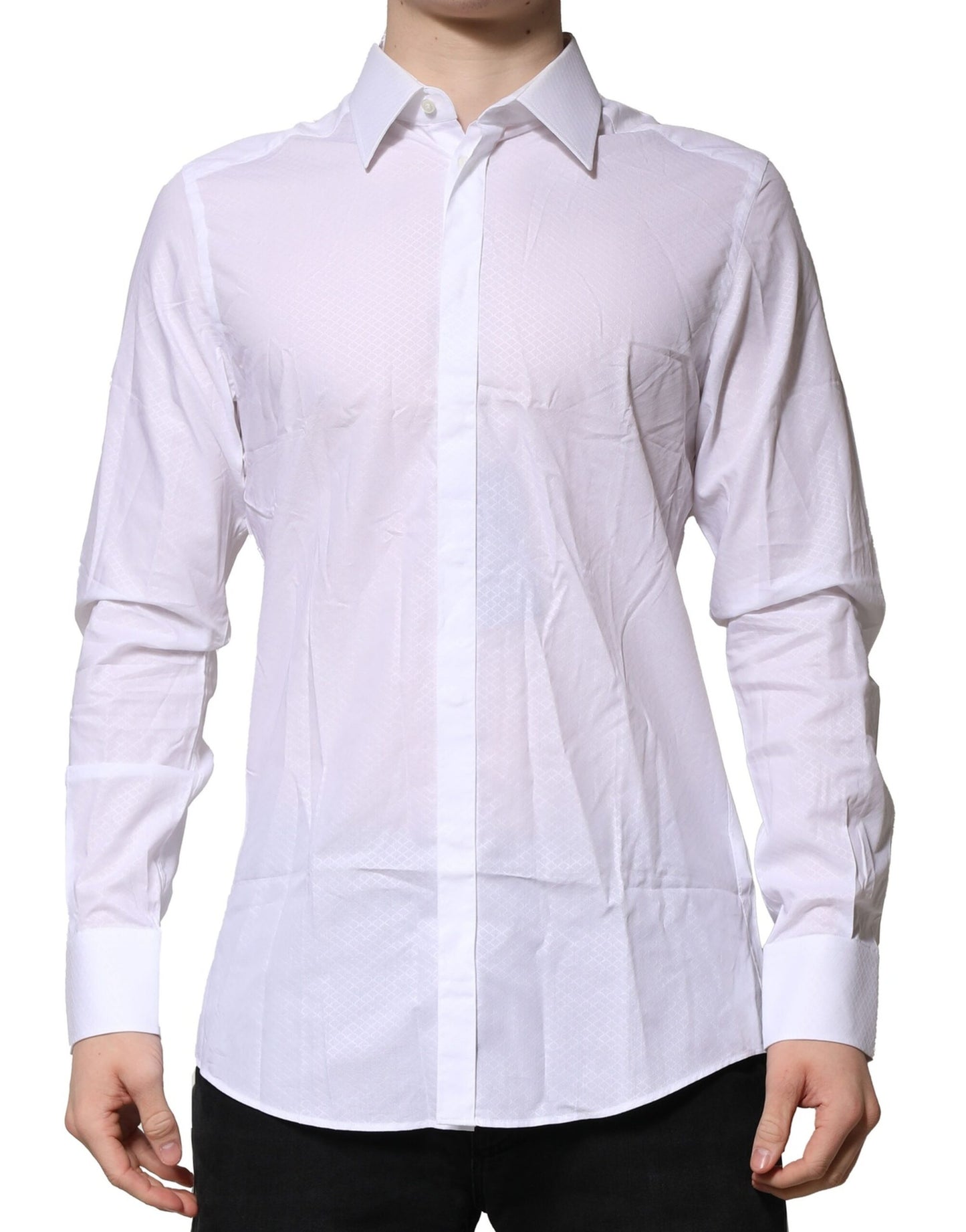 Camisa formal blanca MARTINI de manga larga para hombre