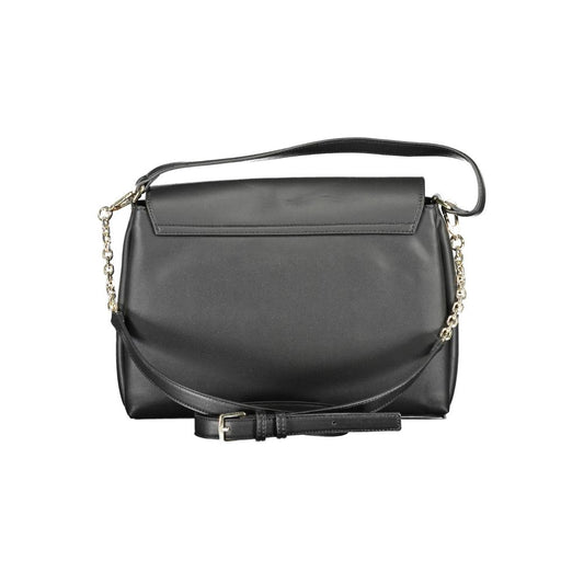 Sac à main femme en polyester noir