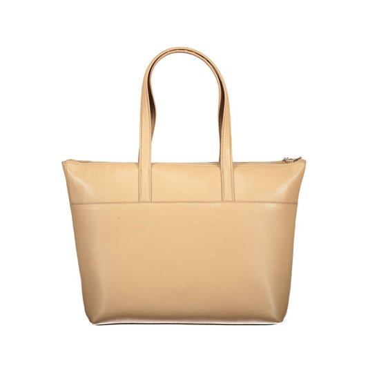Sac à main femme en polyester beige