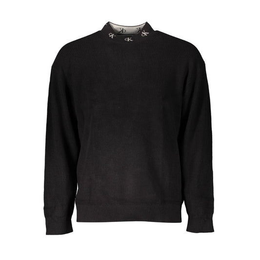 Pull homme en coton noir