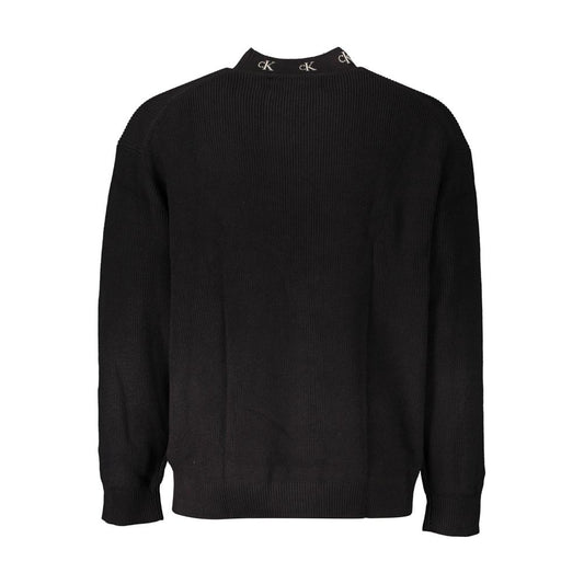 Pull homme en coton noir