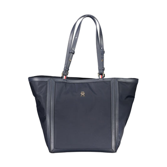 Sac à main en polyester bleu