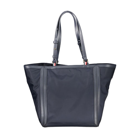 Sac à main en polyester bleu