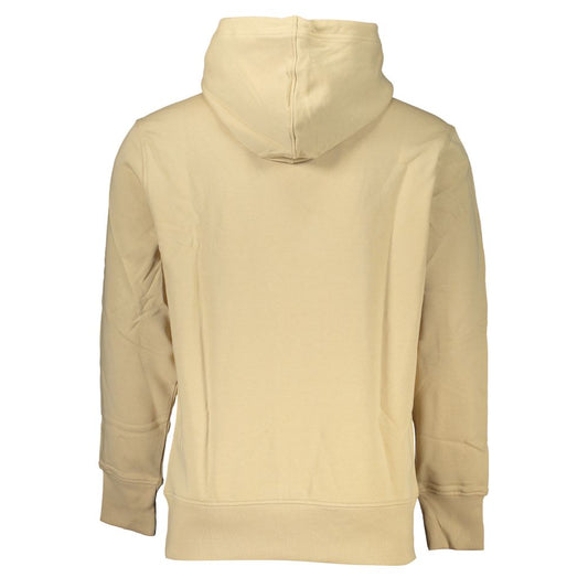 Sudadera con capucha de algodón cepillado beige
