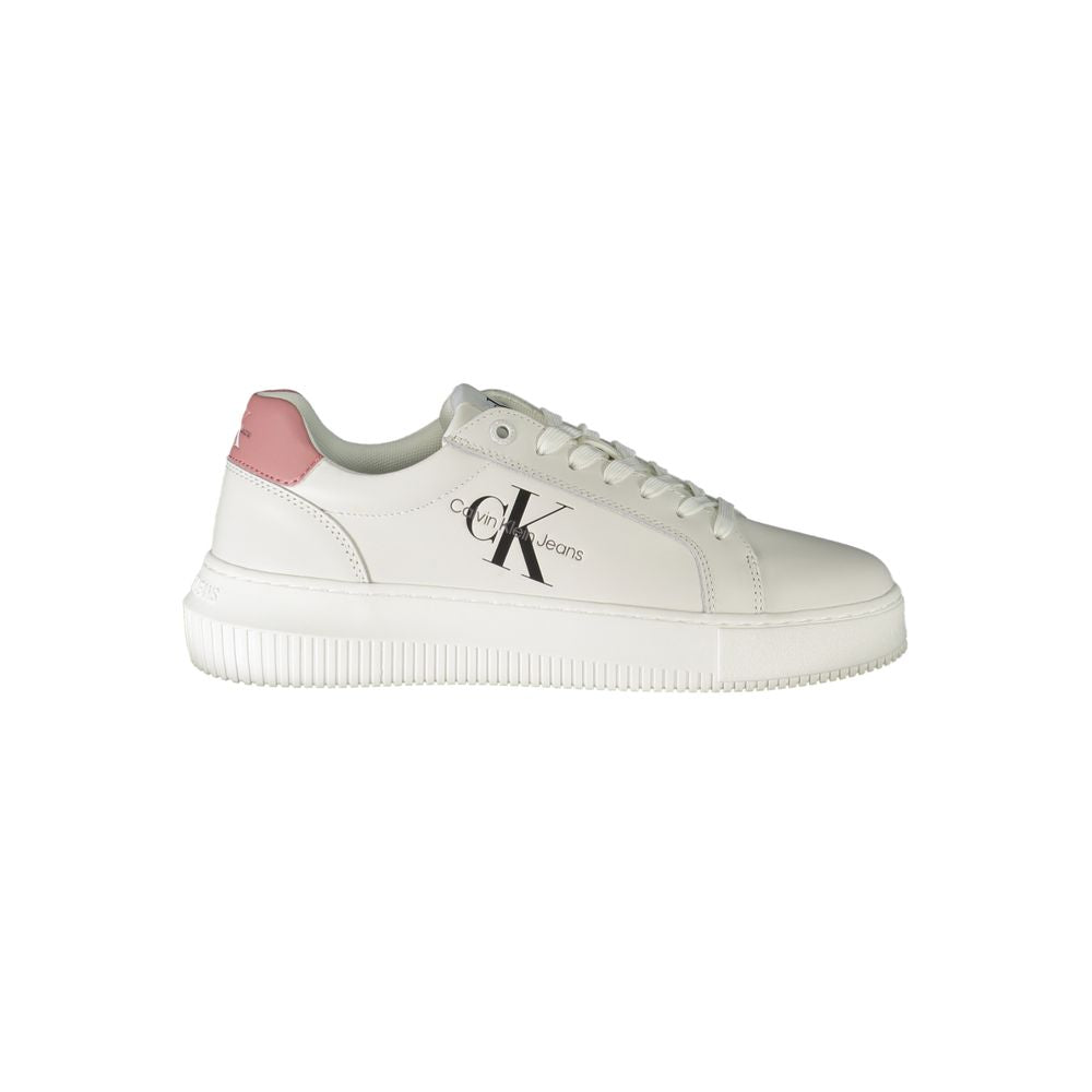 Zapatilla deportiva de poliéster blanca