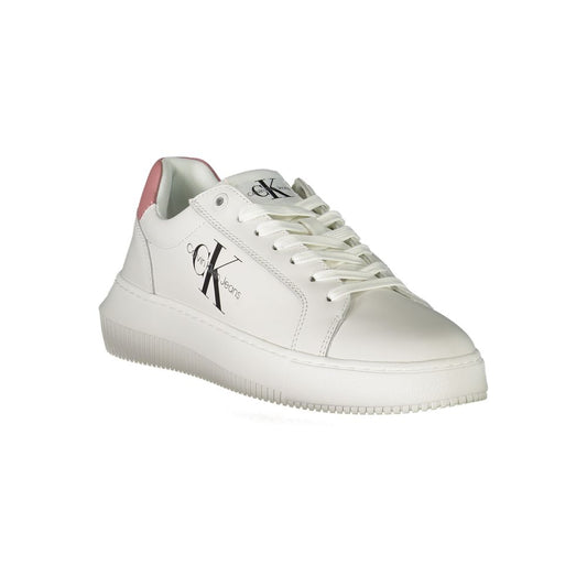 Zapatilla deportiva de poliéster blanca
