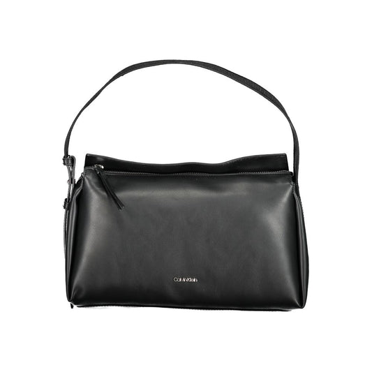 Sac à main en polyester noir