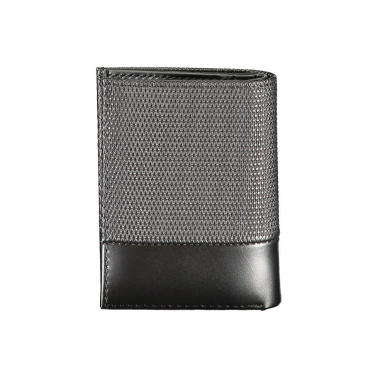 Cartera de cuero negra