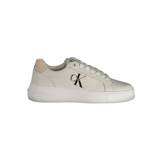 Zapatilla deportiva de poliéster blanca