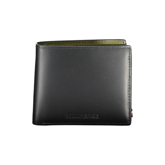 Cartera de cuero negra
