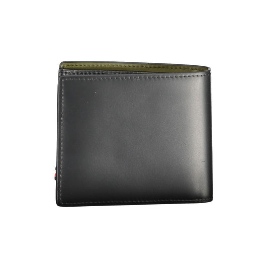 Cartera de cuero negra