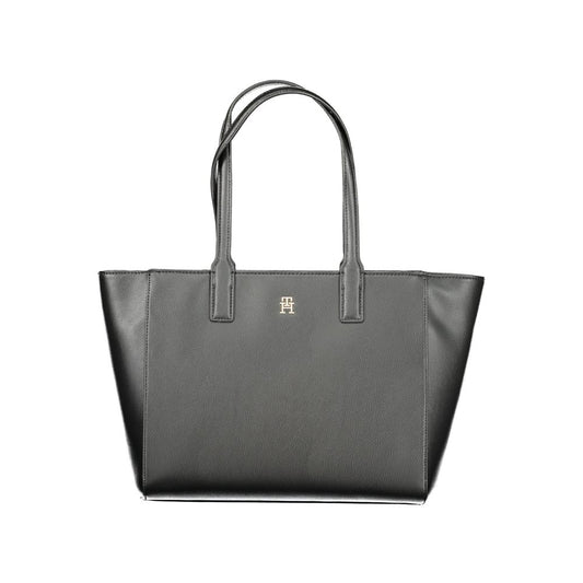 Sac à main noir en polyester recyclé pour femme