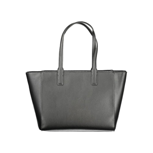 Sac à main noir en polyester recyclé pour femme