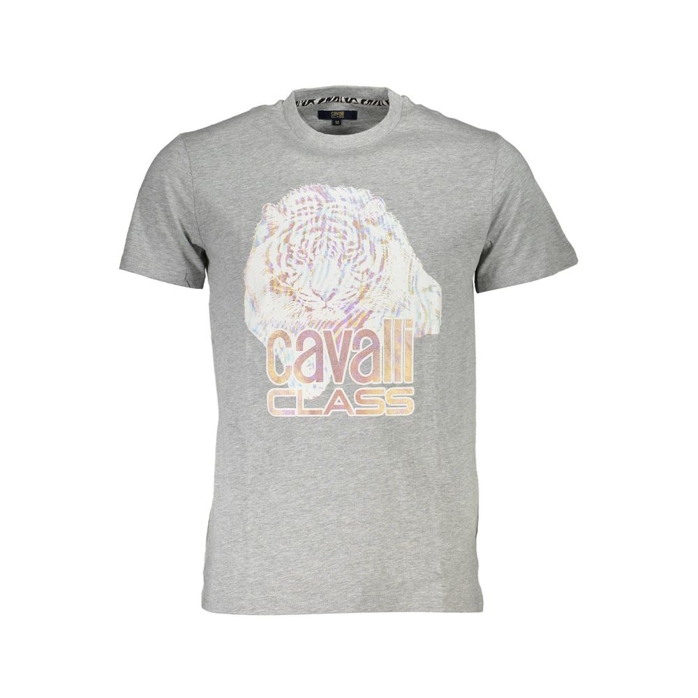Camiseta de algodón marrón para hombre