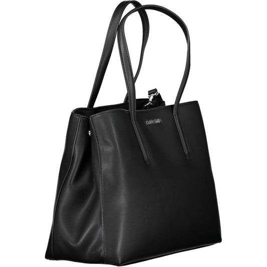 Sac à main femme en polyester noir