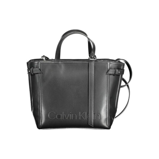 Sac à main femme en polyester noir