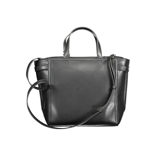 Sac à main femme en polyester noir