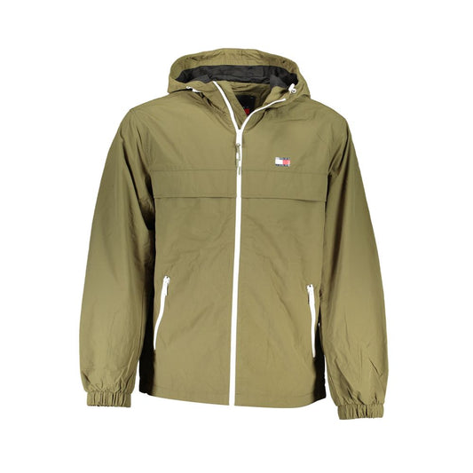 Chaqueta de poliamida verde