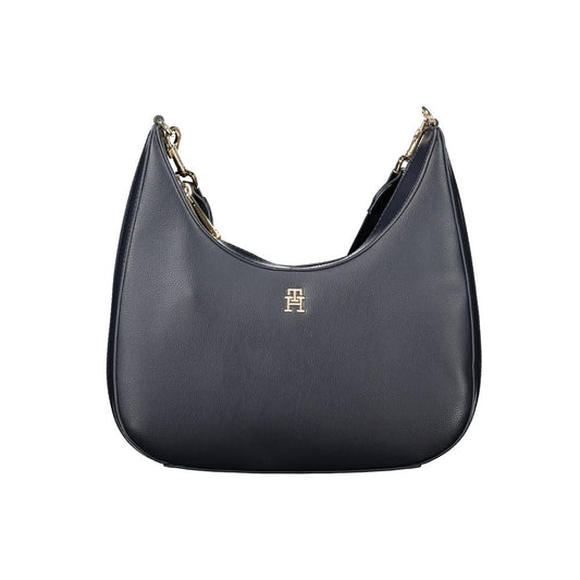 Sac à main en polyester bleu