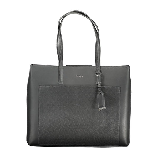 Sac à main femme en polyester noir