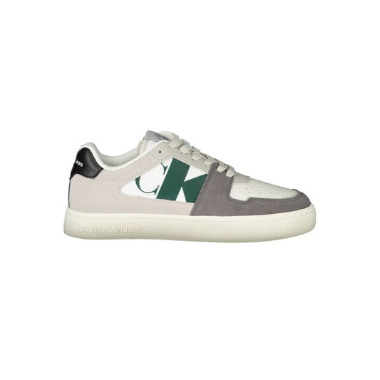 Baskets blanches en polyester pour homme