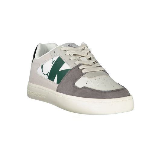 Baskets blanches en polyester pour homme