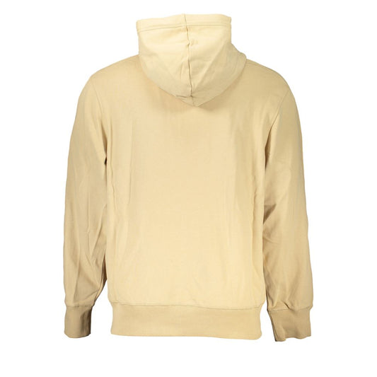 Elegante sudadera con capucha y cremallera en color beige