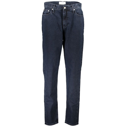 Vaqueros y pantalones de algodón azul