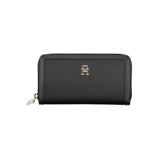 Cartera elegante negra multicompartimentos