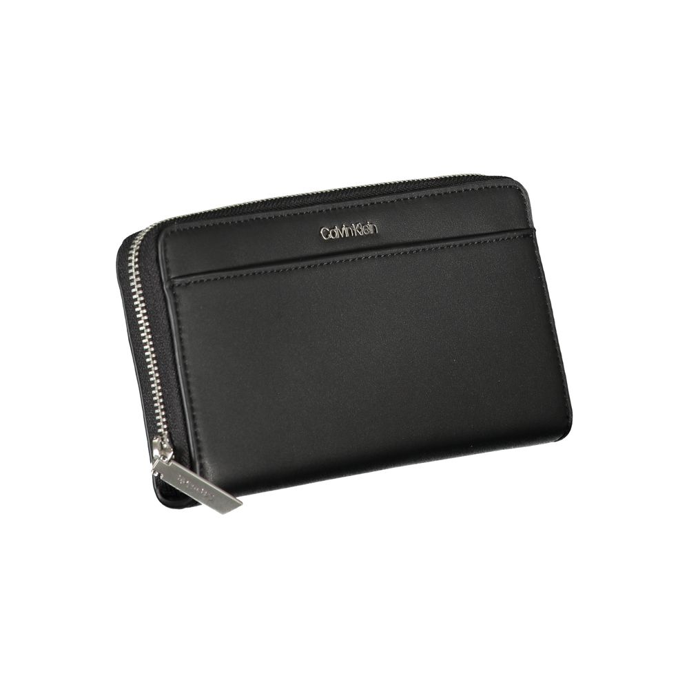 Elegante billetera negra con RFID de seguridad