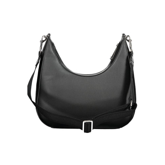 Sac à main en polyester noir