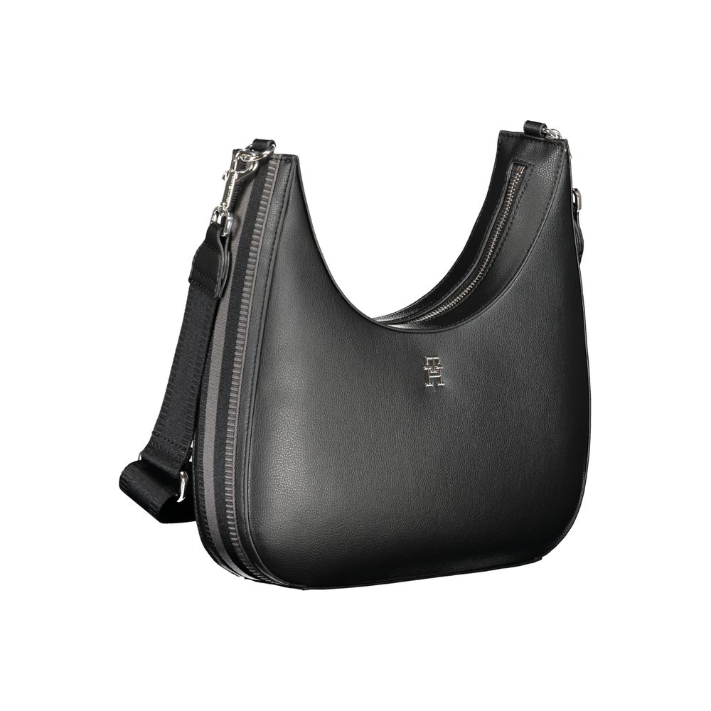 Sac à main en polyester noir