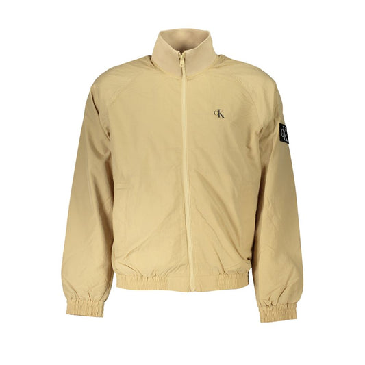 Chaqueta deportiva beige de manga larga